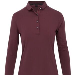 Greyson Clothiers Scarlett Polo Women's Long Sleeve Shirt in Chablis